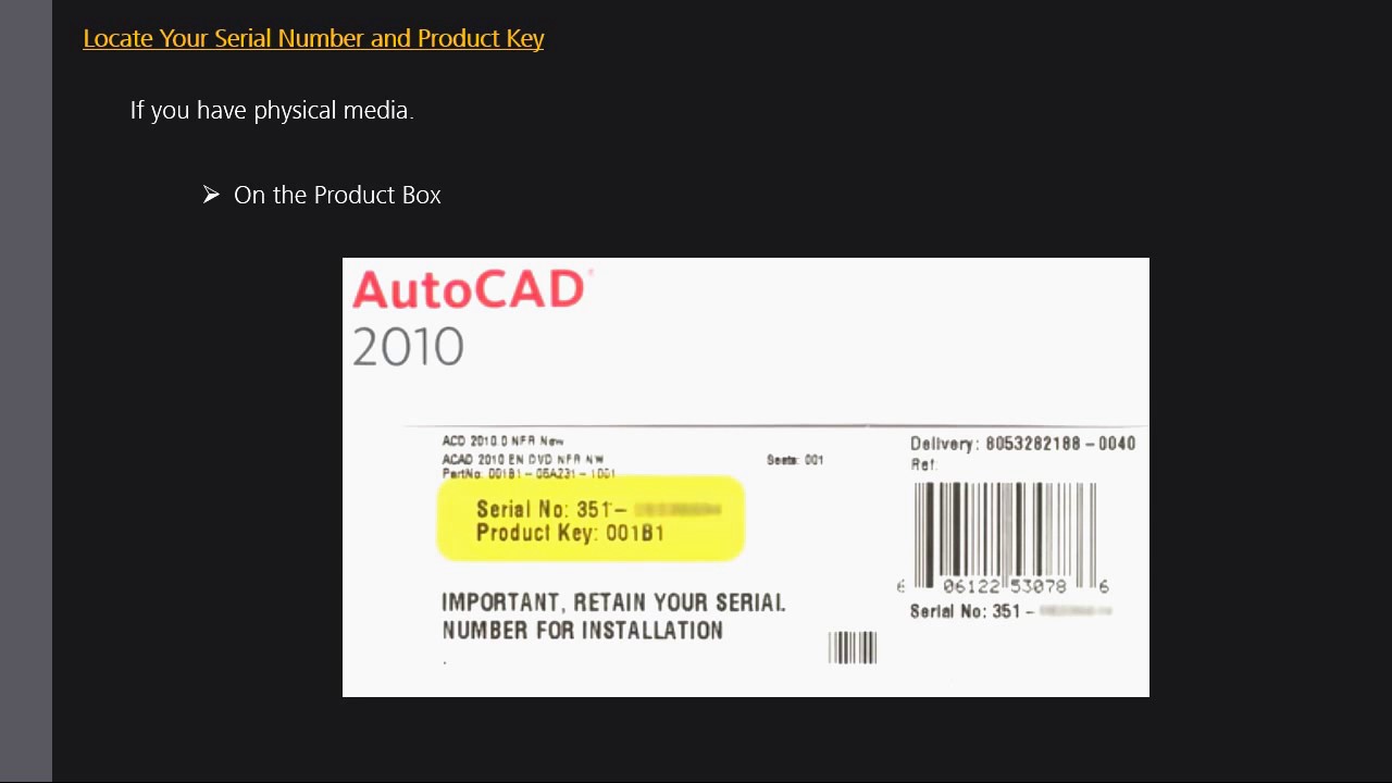 ecotect product serial number